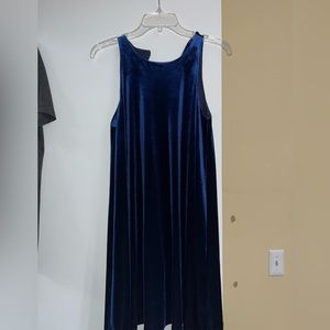 Cynthia Rowley blue velvet dress